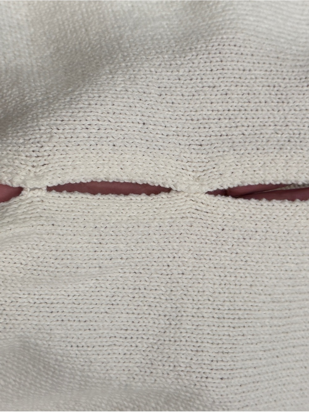 Aritzia Wilfred Cream Textured Knit V-Neck Sleeveless Top size Lg - Picture 7 of 7